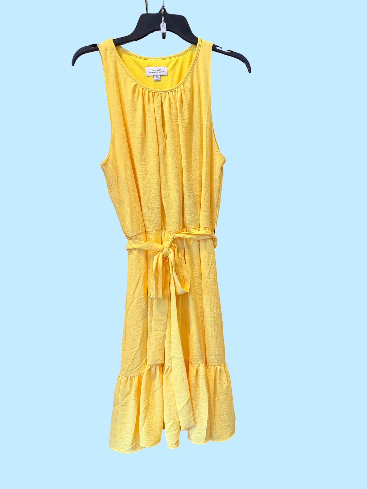 Tahari yellow dress Size 10