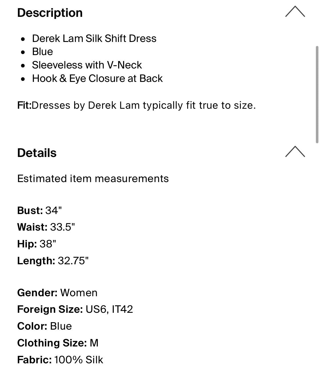 Derek Lam dress size 6
